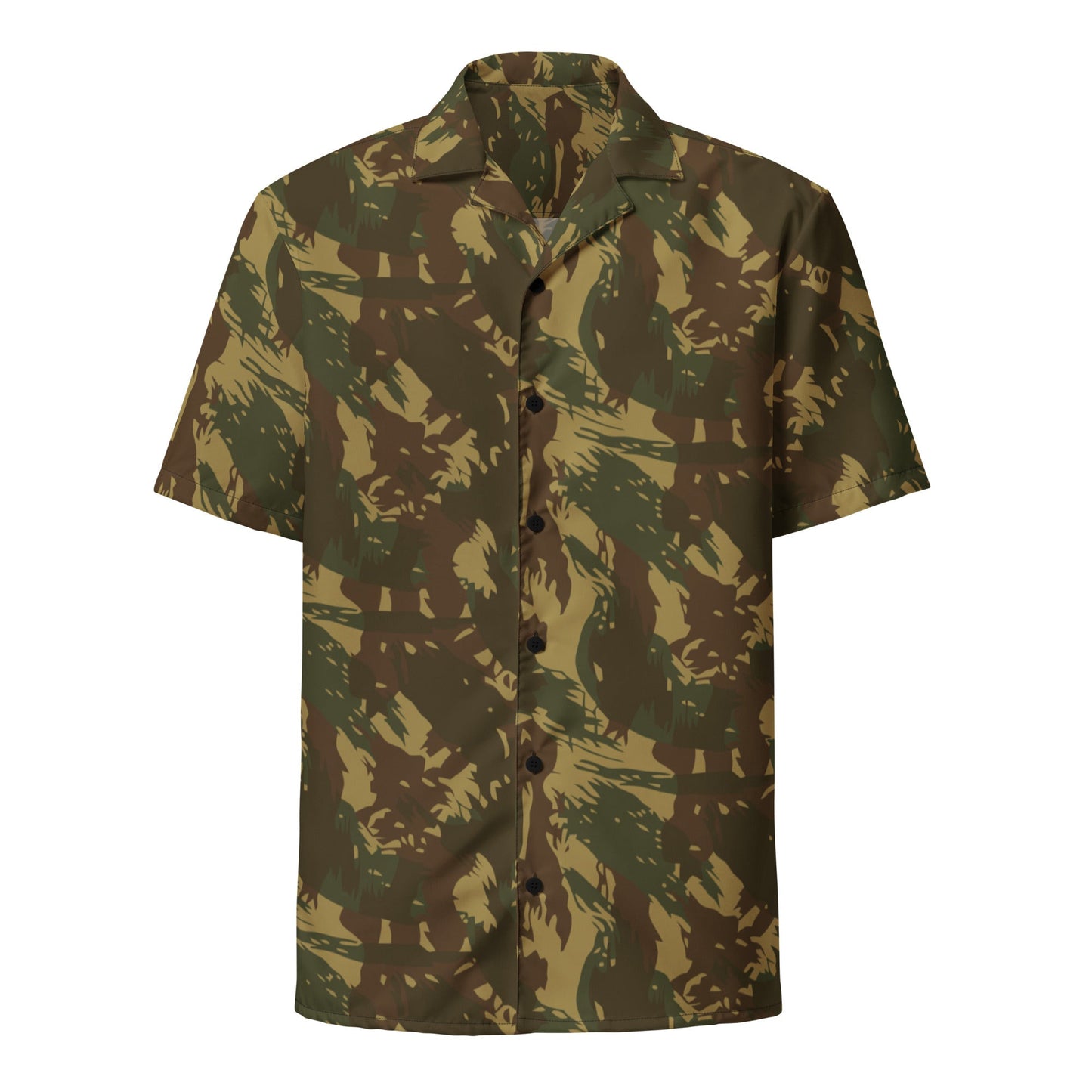 Rhodesian Brushstroke Transkei CAMO Unisex Short-Sleeve Button Shirt
