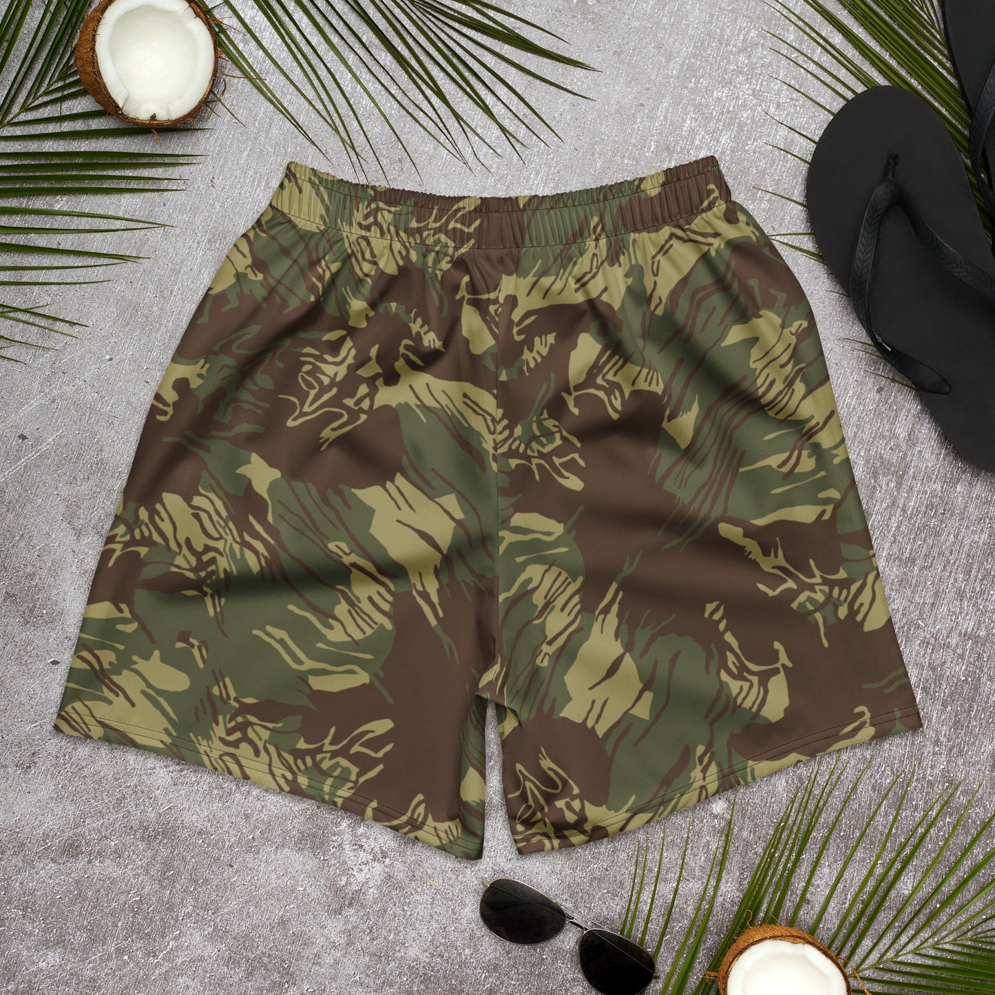 Rhodesian Brushstroke CAMO Unisex Athletic Long Shorts