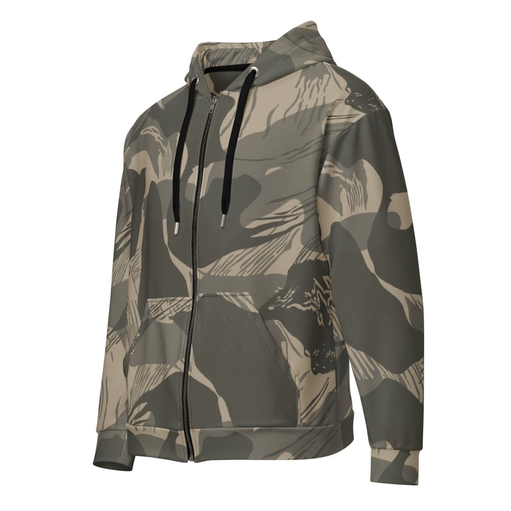 Rhodesian Brushstroke Urban Rubble CAMO Unisex zip hoodie - 2XS