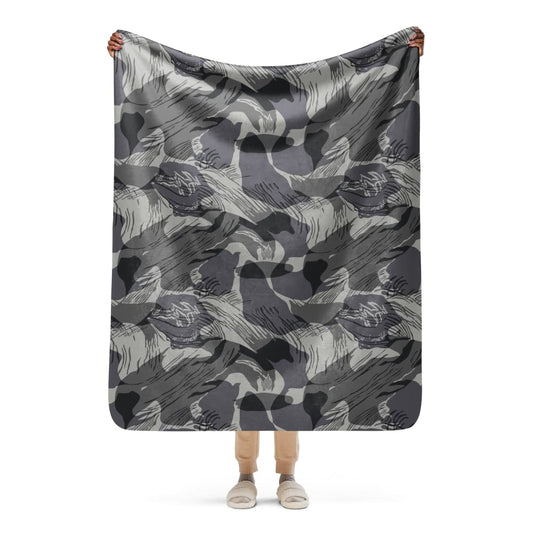 Rhodesian Brushstroke Urban CAMO Sherpa blanket - 50″×60″