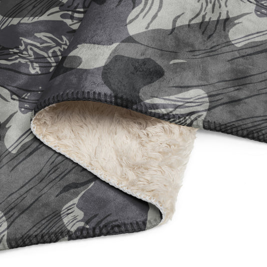 Rhodesian Brushstroke Urban CAMO Sherpa blanket - Blankets