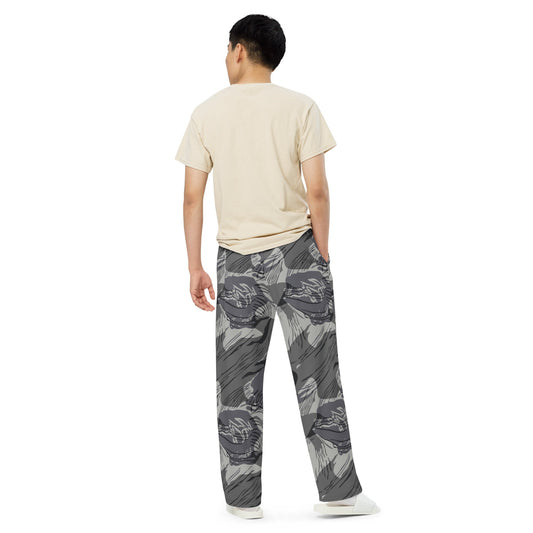 Rhodesian Brushstroke Urban CAMO unisex wide-leg pants - Wide-leg Pants