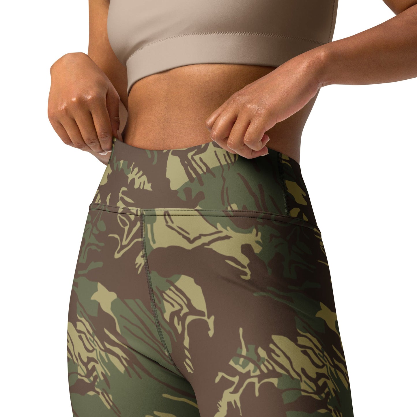 Rhodesian Brushstroke CAMO Yoga Leggings - Womens
