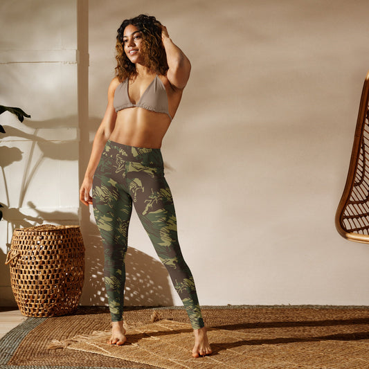 Rhodesian Brushstroke CAMO Yoga Leggings - Womens
