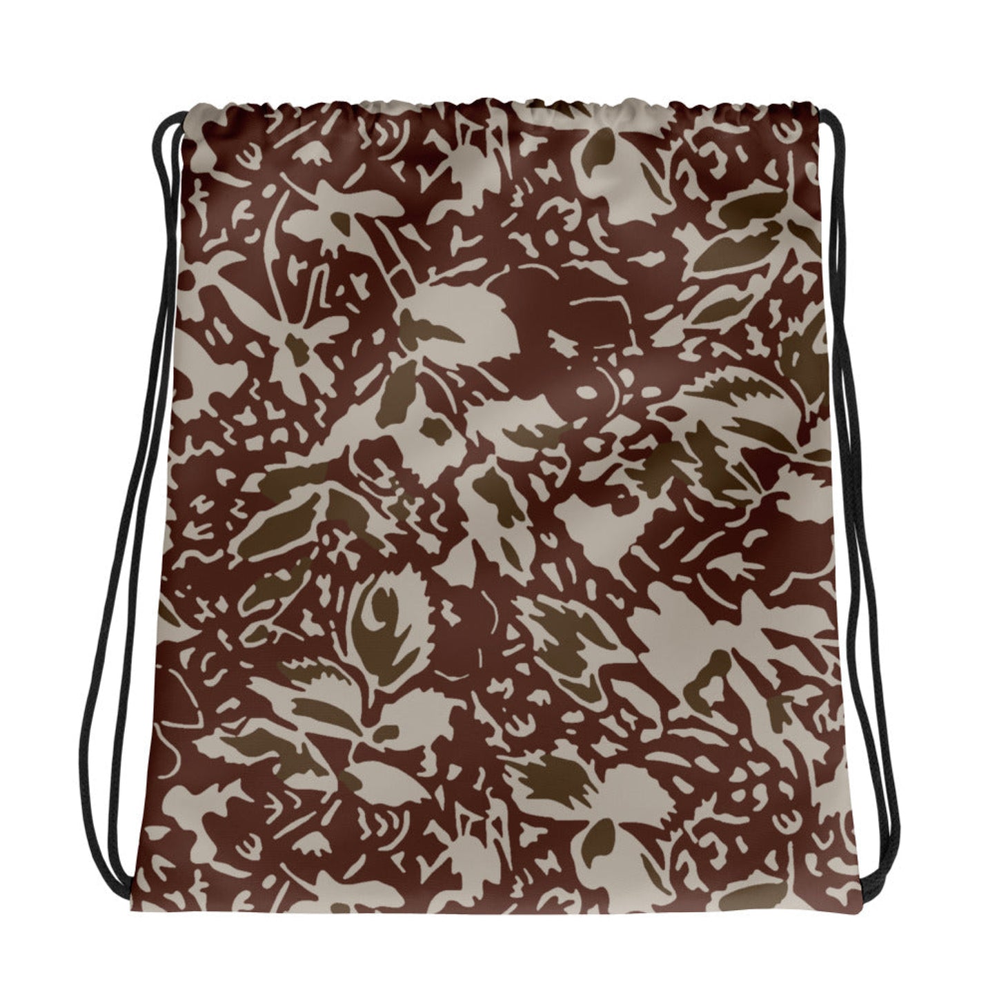 Romanian Soviet 1990 Leaf Autumn CAMO Drawstring Bag - Bags
