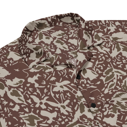 Romanian Soviet 1990 Leaf Autumn CAMO Unisex button shirt - Button Shirts