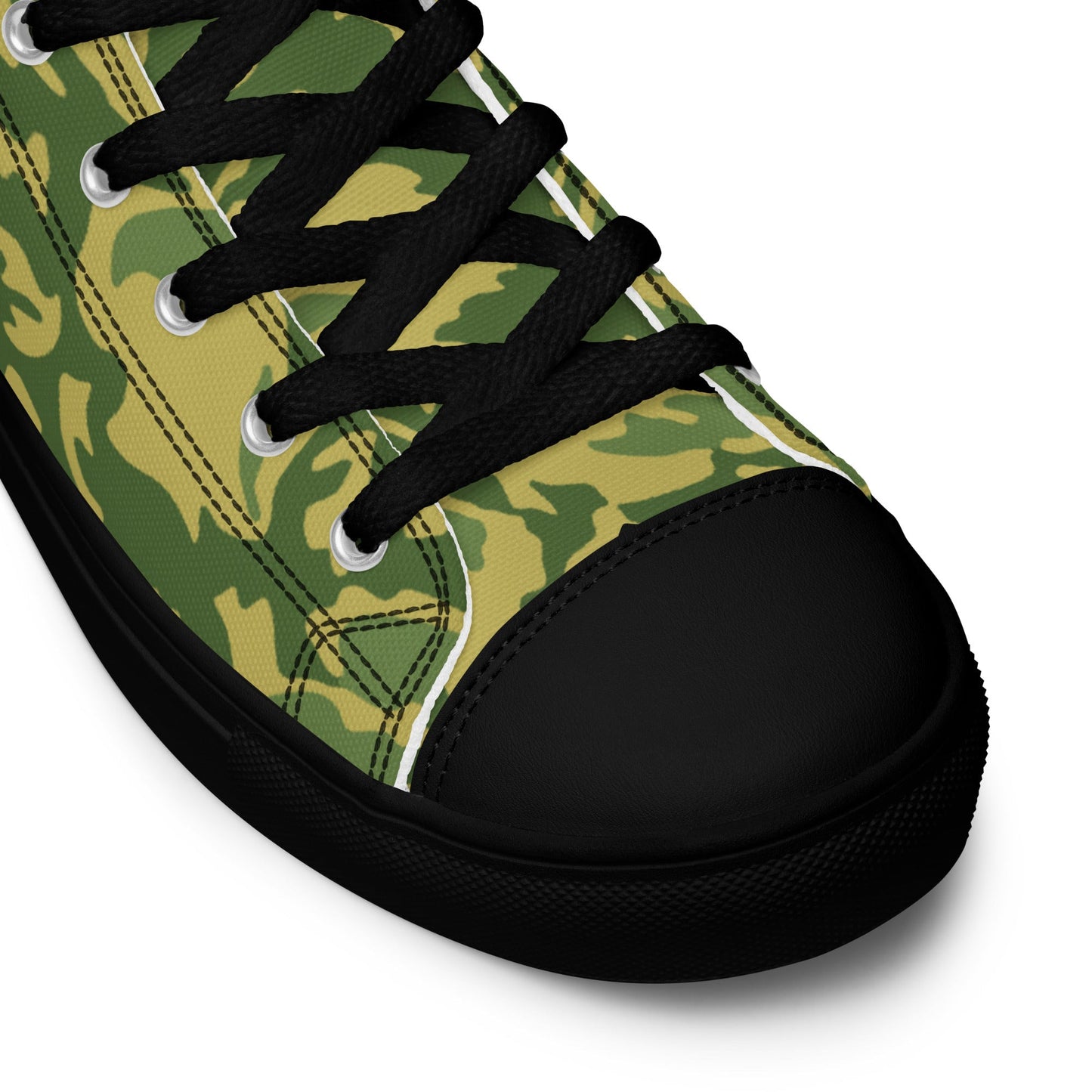 Romanian Soviet 1990 Leaf Spring CAMO Mens High-Top Canvas Shoes