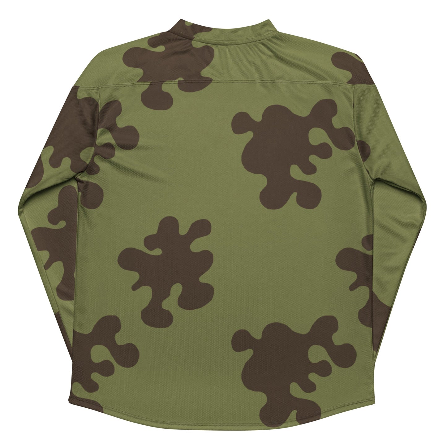 Russian Amoeba Green and Brown CAMO hockey fan jersey - Hockey Jerseys