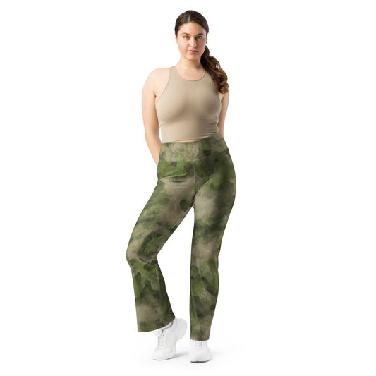 Russian Ataka FG (Green Moss) CAMO Womens Flare Leggings
