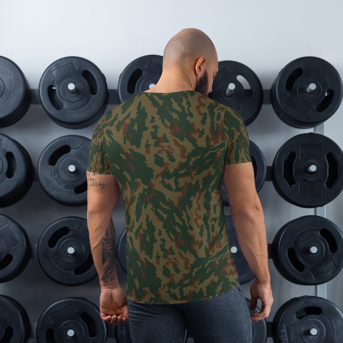 Russian Barvikha Mountain CAMO Mens Athletic T-Shirt