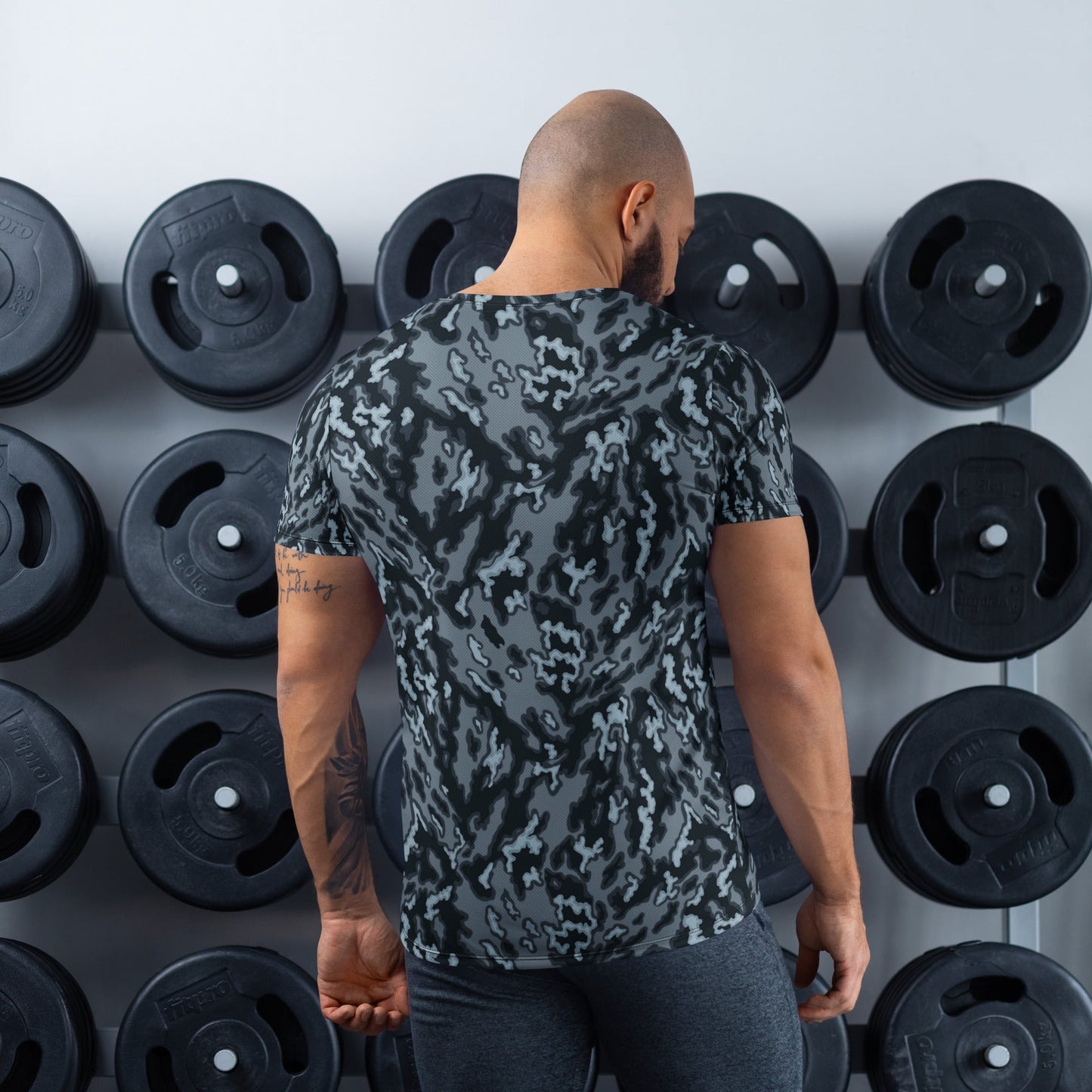 Russian Barvikha Night CAMO Mens athletic t-shirt - Athletic T-Shirts