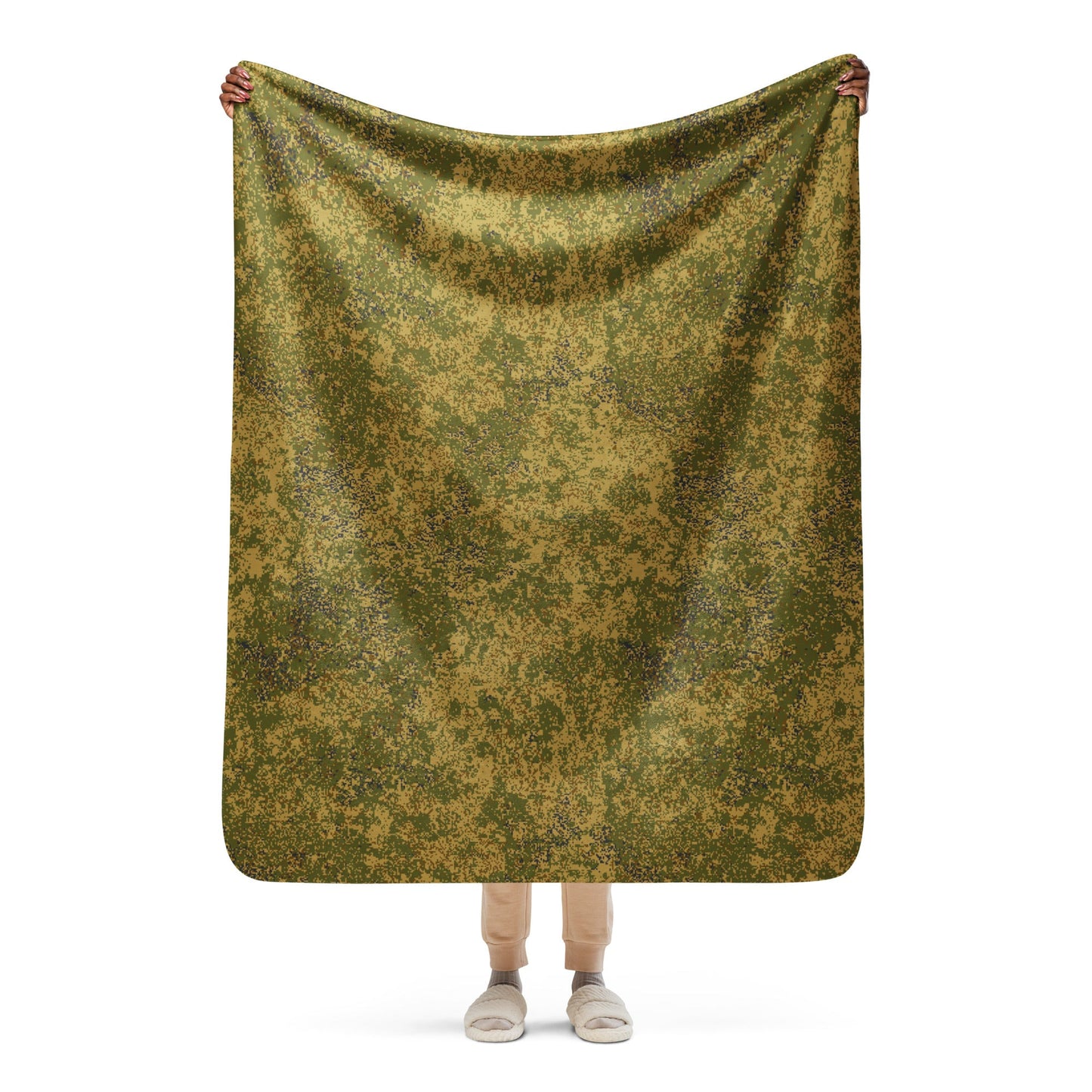 Russian Digital EMR Arid CAMO Sherpa blanket - 50″×60″ - Blankets