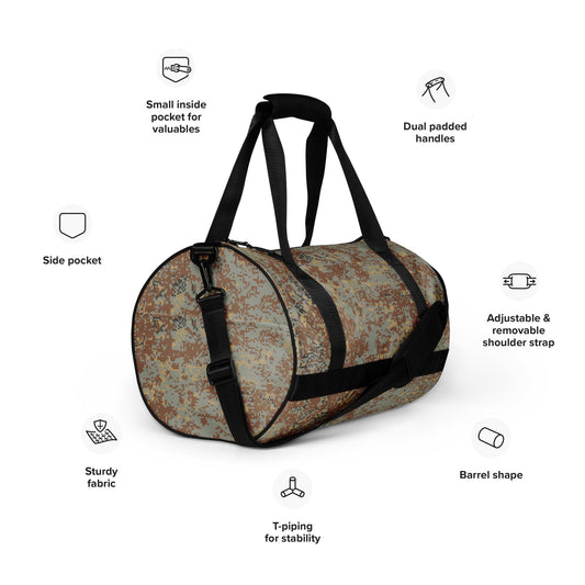 Russian Digital EMR Desert CAMO gym bag - Gym Bags