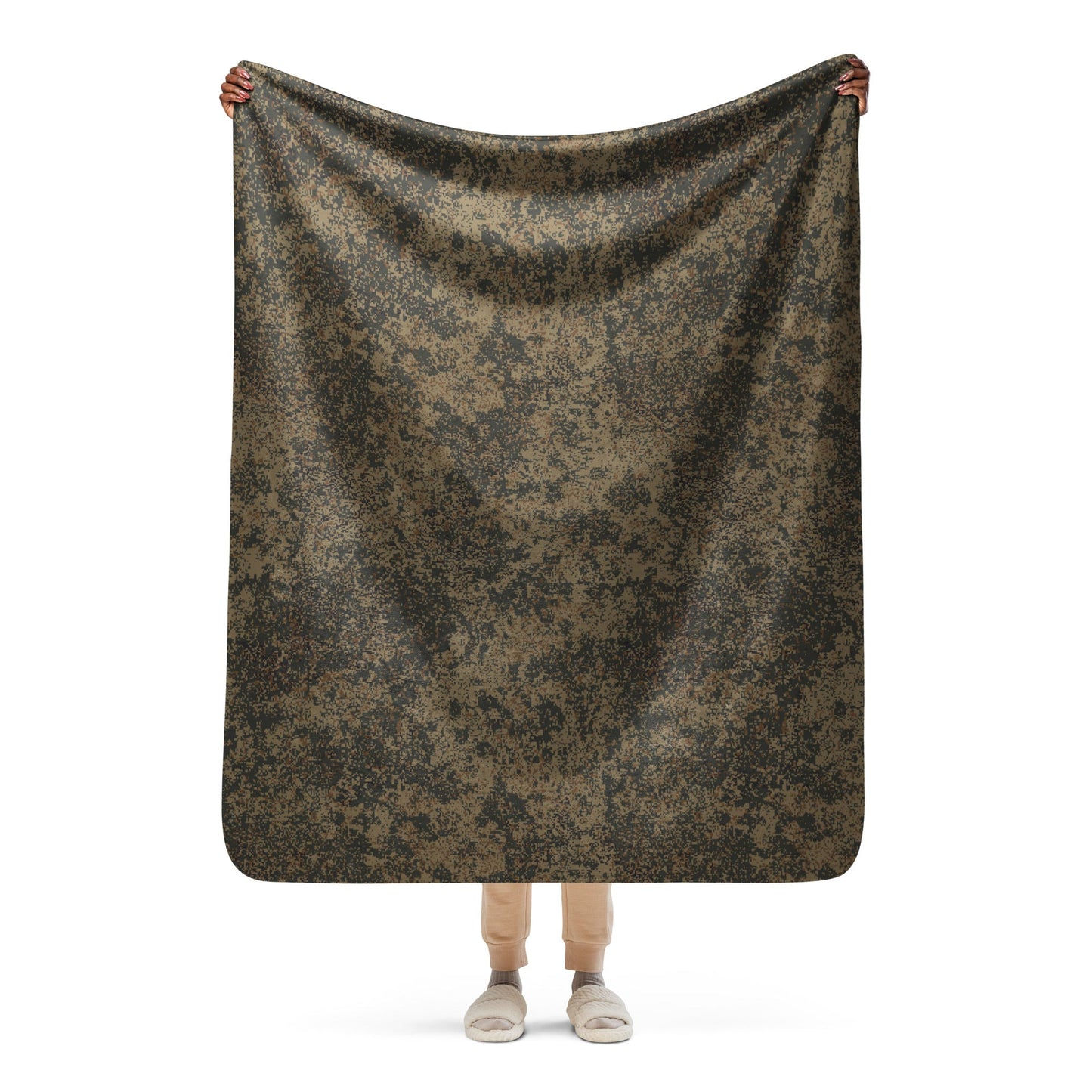 Russian Digital EMR Mountain CAMO Sherpa Blanket - 50″×60″