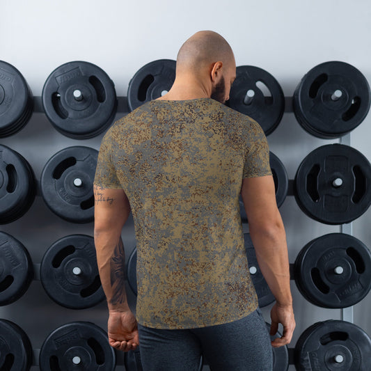 Russian Digital EMR Winter Grey CAMO Mens Athletic T-Shirt