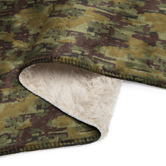 Russian Digital OSN Woodland CAMO Sherpa blanket - Blanket