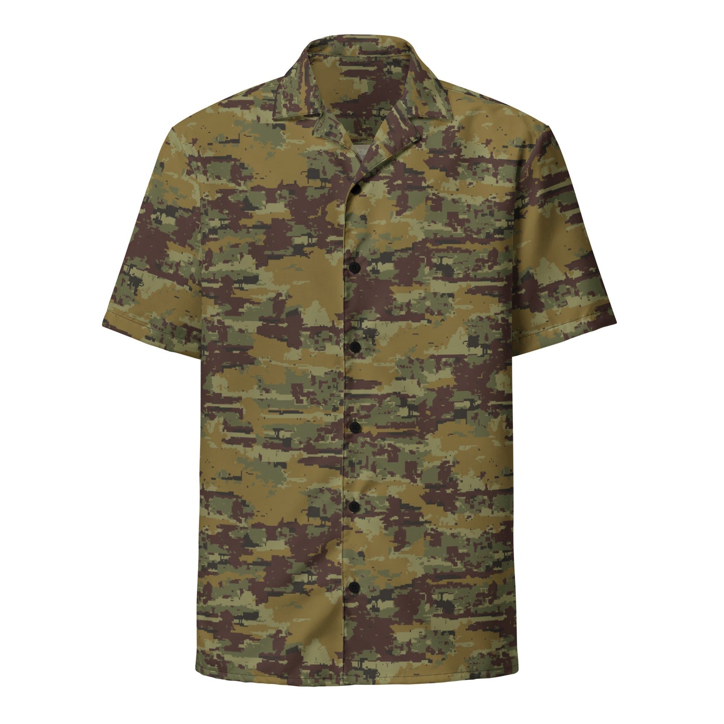 Russian Digital OSN Woodland CAMO Unisex Short-Sleeve Button Shirt
