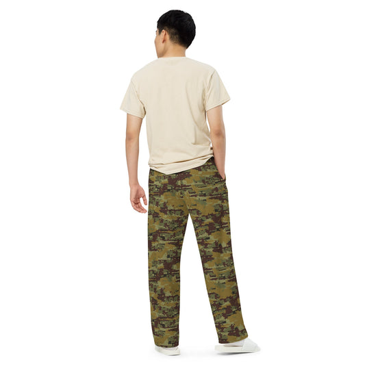 Russian Digital OSN Woodland CAMO unisex wide leg pants Wide Pants
