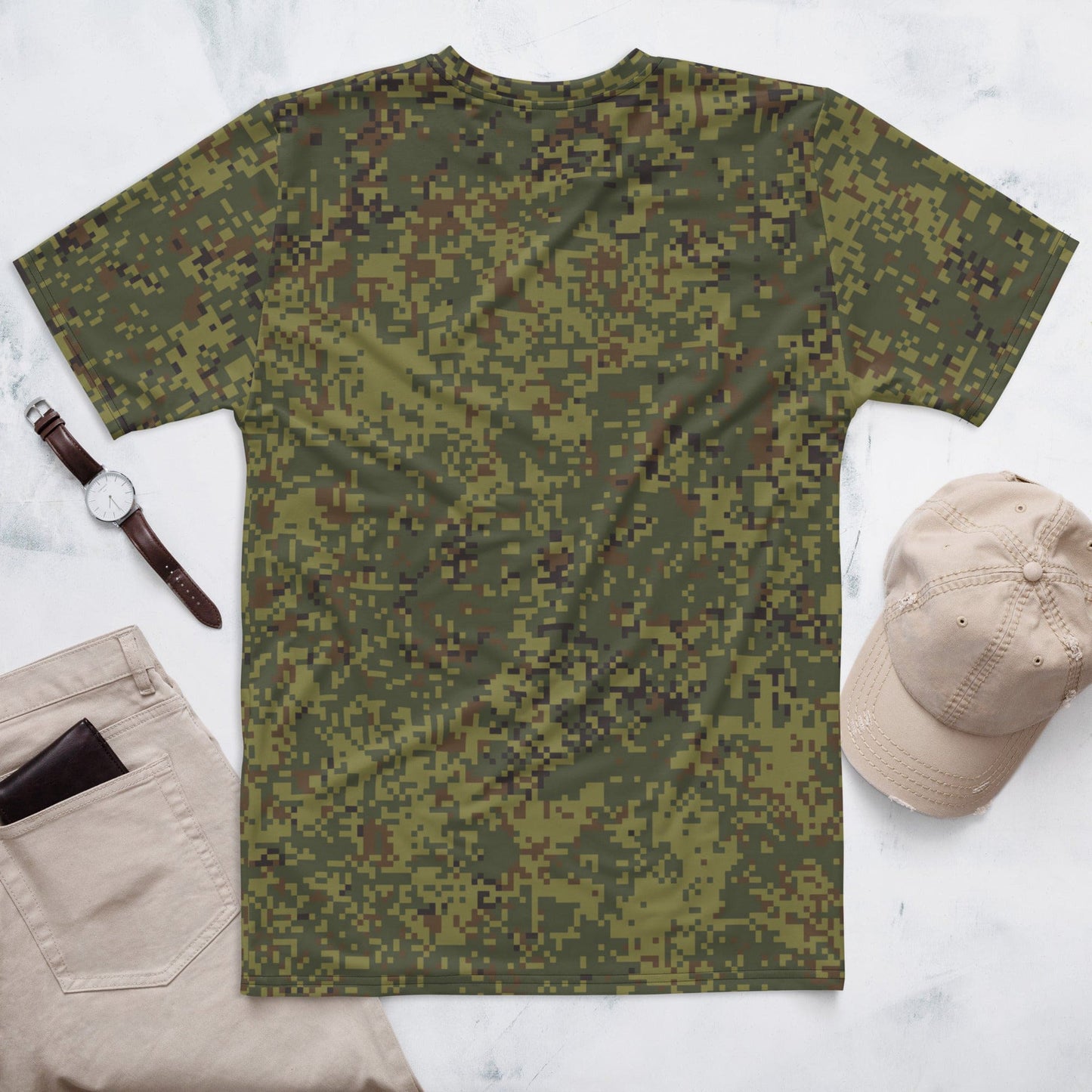 Russian Digital EMR Woodland CAMO Mens T-shirt - T-Shirts