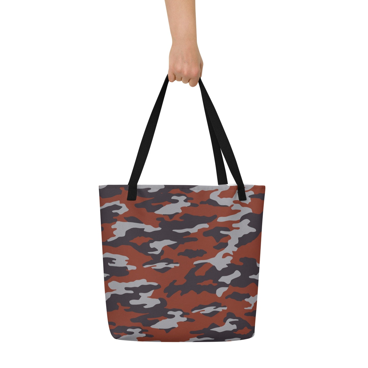 Russian Flora Red CAMO Large Tote Bag