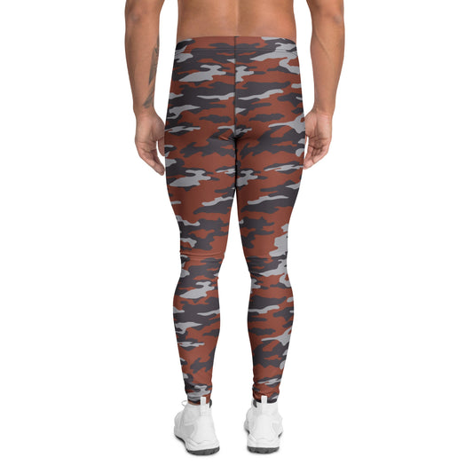 Russian Flora Red CAMO Mens Leggings