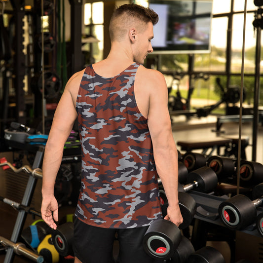 Russian Flora Red CAMO Unisex Tank Top