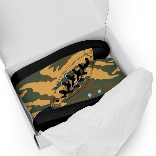Russian Flora VSR-98 Mountain CAMO Mens High-Top Canvas Shoes