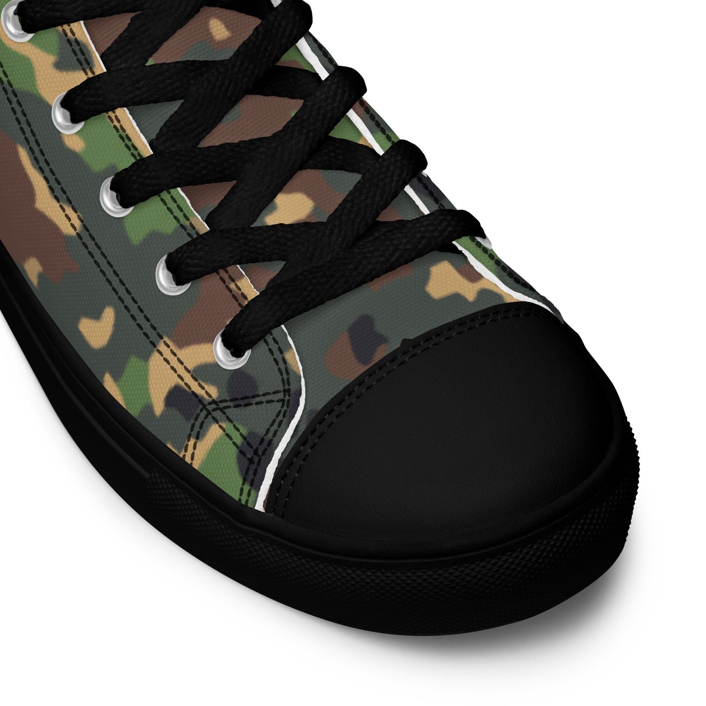 Russian IZLOM Fracture Woodland CAMO Mens High-Top Canvas Shoes
