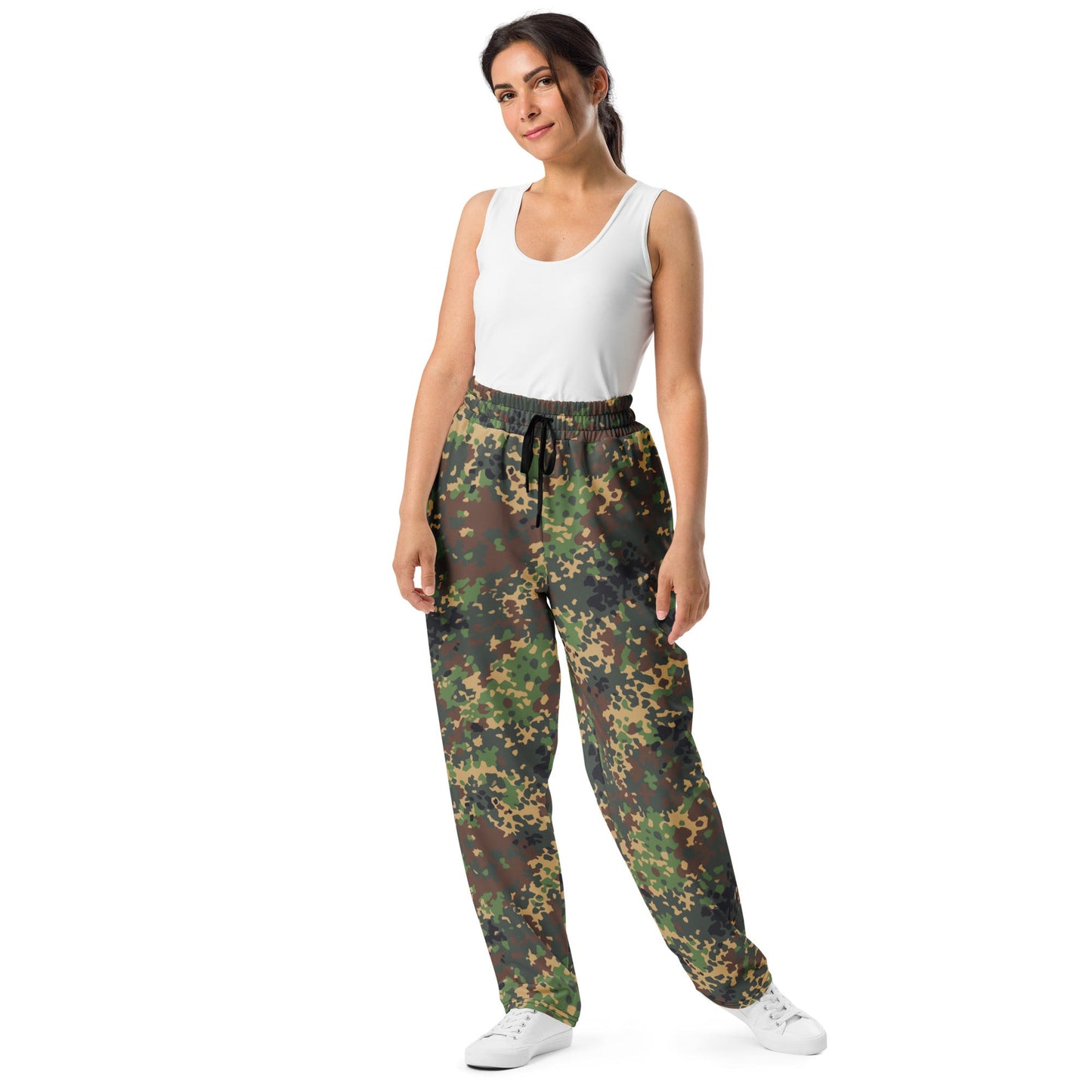 Russian IZLOM Fracture Woodland CAMO Unisex Wide-Leg Joggers