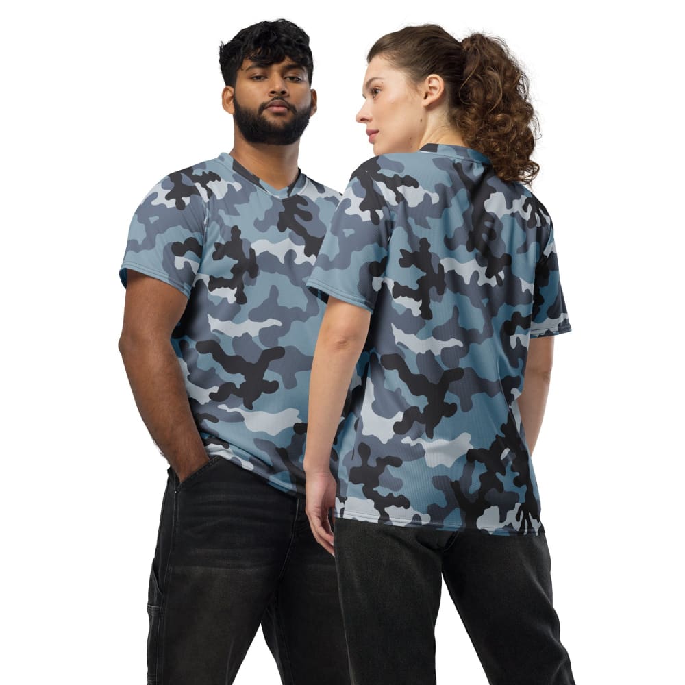 Camo HQ - Russian KKO Urban Blue Camo Unisex Basketball Jersey 5XL