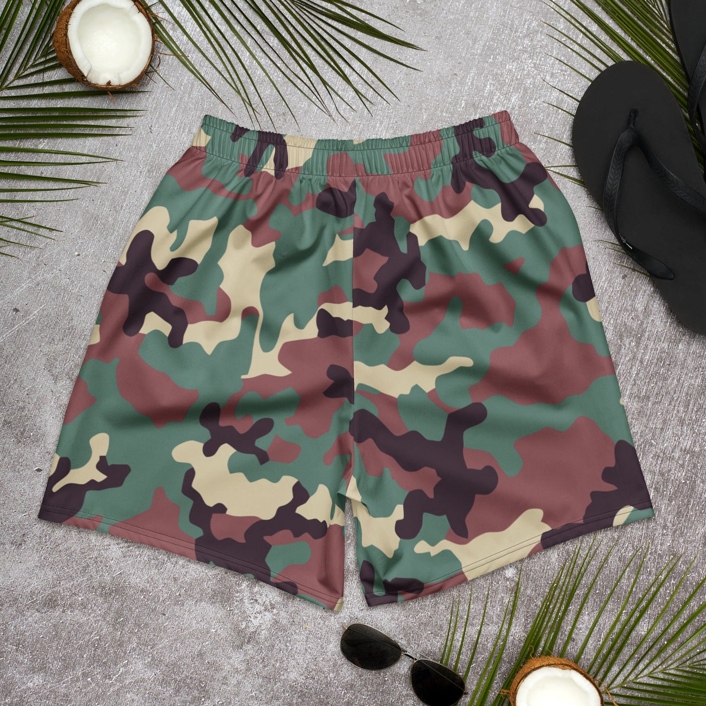 Russian KKO Woodland CAMO Unisex Athletic Long Shorts