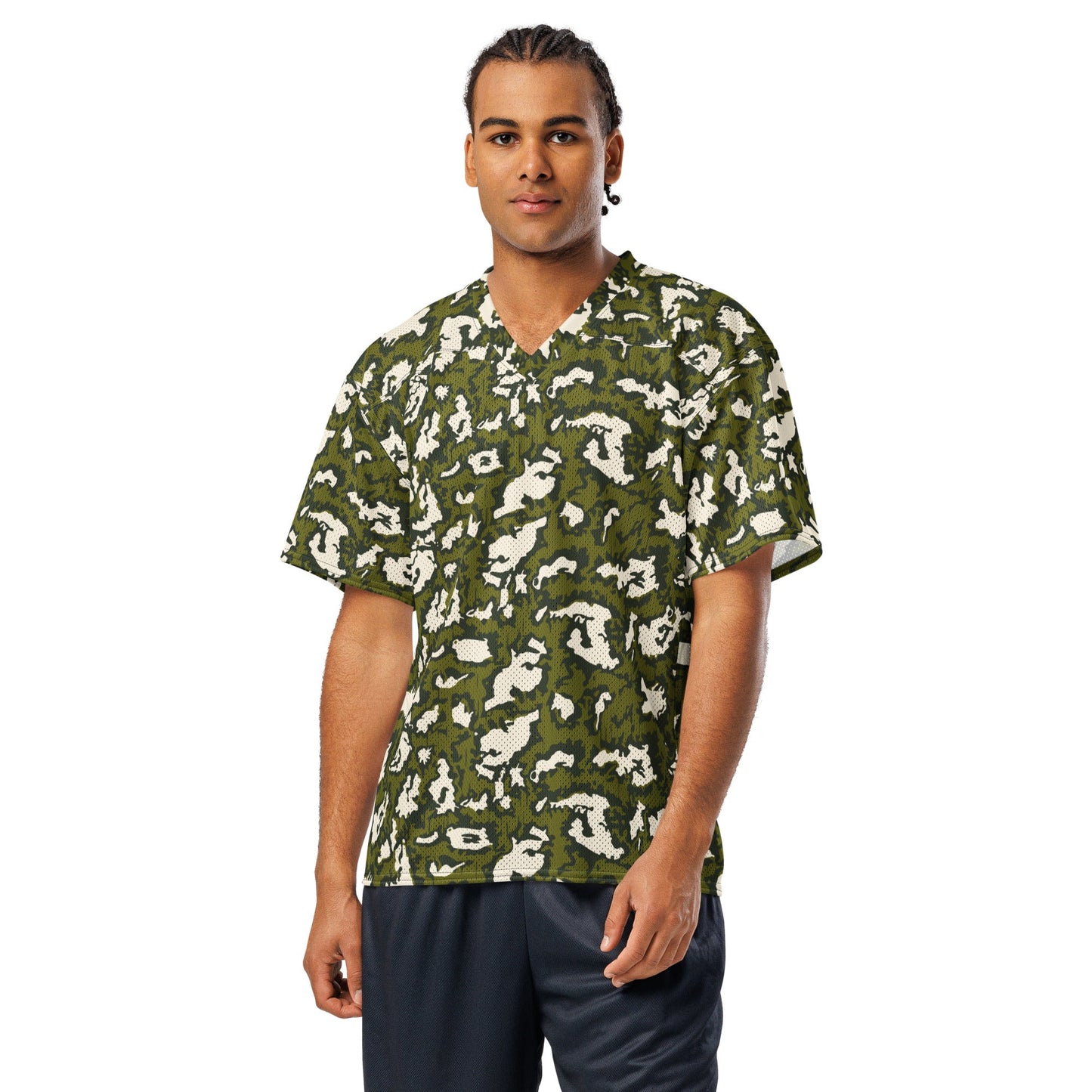 Russian KLMK Red Dawn GREEN Movie CAMO American football jersey - Football Jersey