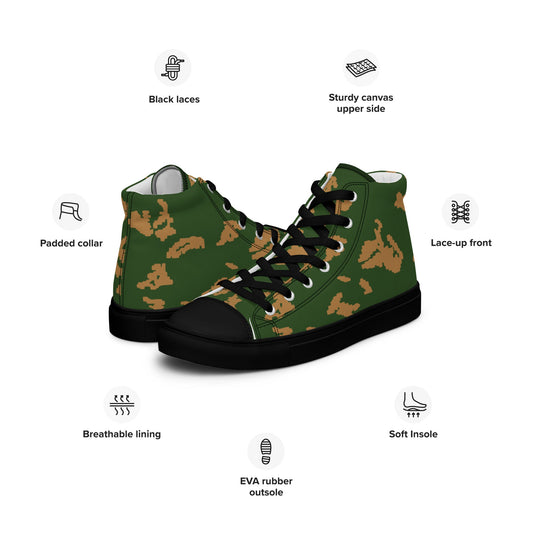 Russian KLMK Sunray Berezhka CAMO Mens high top canvas shoes High Top Canvas Shoes