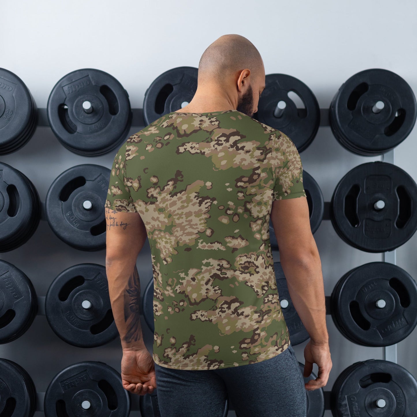 Russian Partizan Multi terrain CAMO Mens Athletic T shirt Shirts