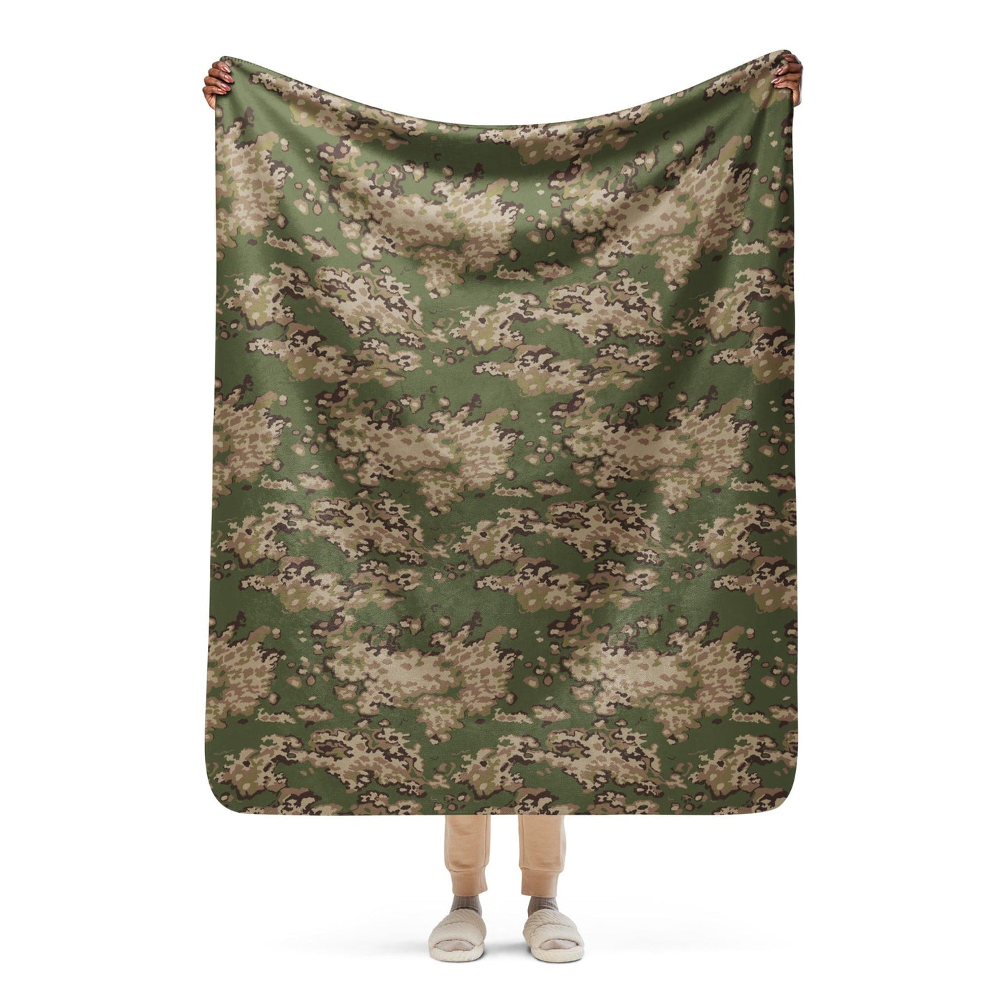 Russian Partizan Multi-terrain CAMO Sherpa blanket - 50″×60″ - Blankets
