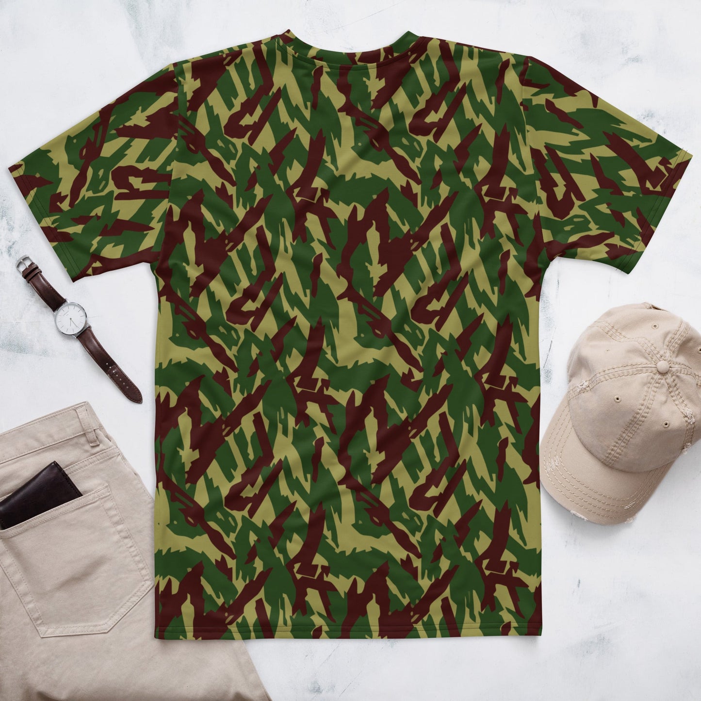 Russian Podlesok Woodland CAMO Mens T-shirt - T-Shirts