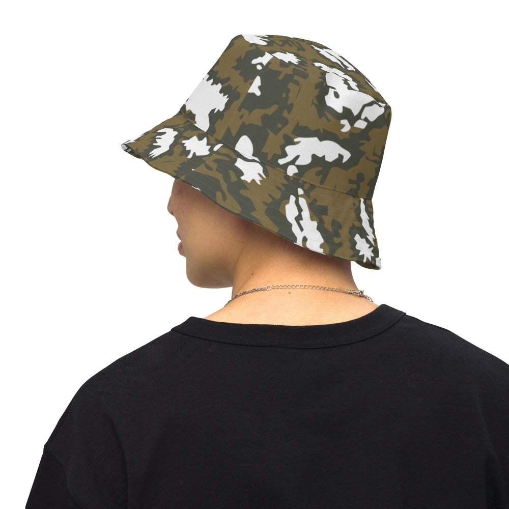 CAMO HQ - Russian Red Dawn KLMK Movie Brown CAMO Reversible Bucket Hat