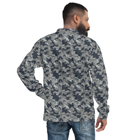 Russian SMK Melted Snow CAMO Unisex Bomber Jacket - Jackets