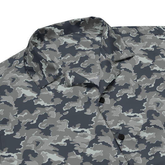 Russian SMK Melted Snow CAMO Unisex button shirt - Button Shirts