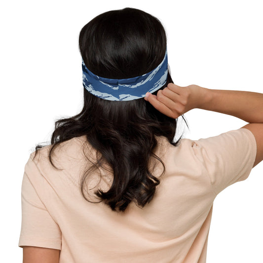 Russian Tiger Stripe Kamysh Blue CAMO Headband - Headbands
