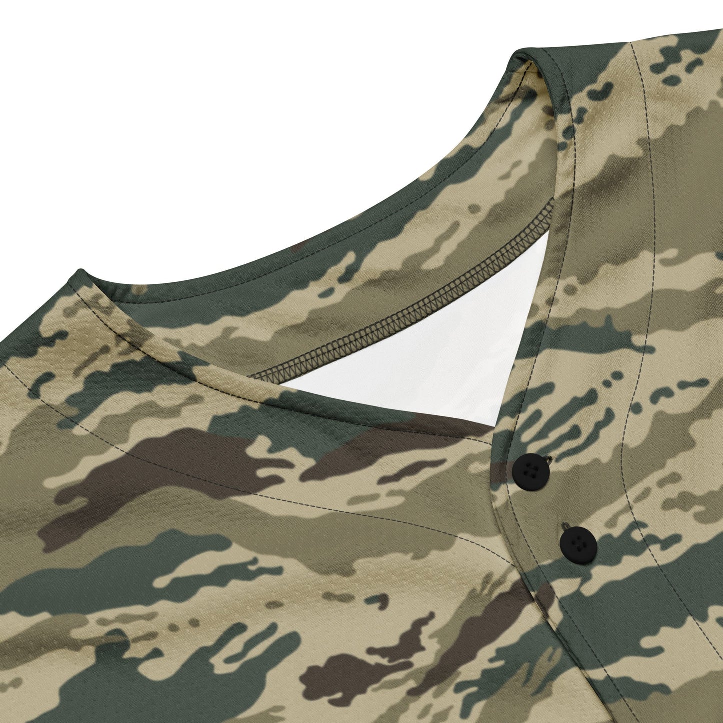 Russian Tiger Stripe Kamysh Green CAMO baseball jersey - Baseball Jerseys
