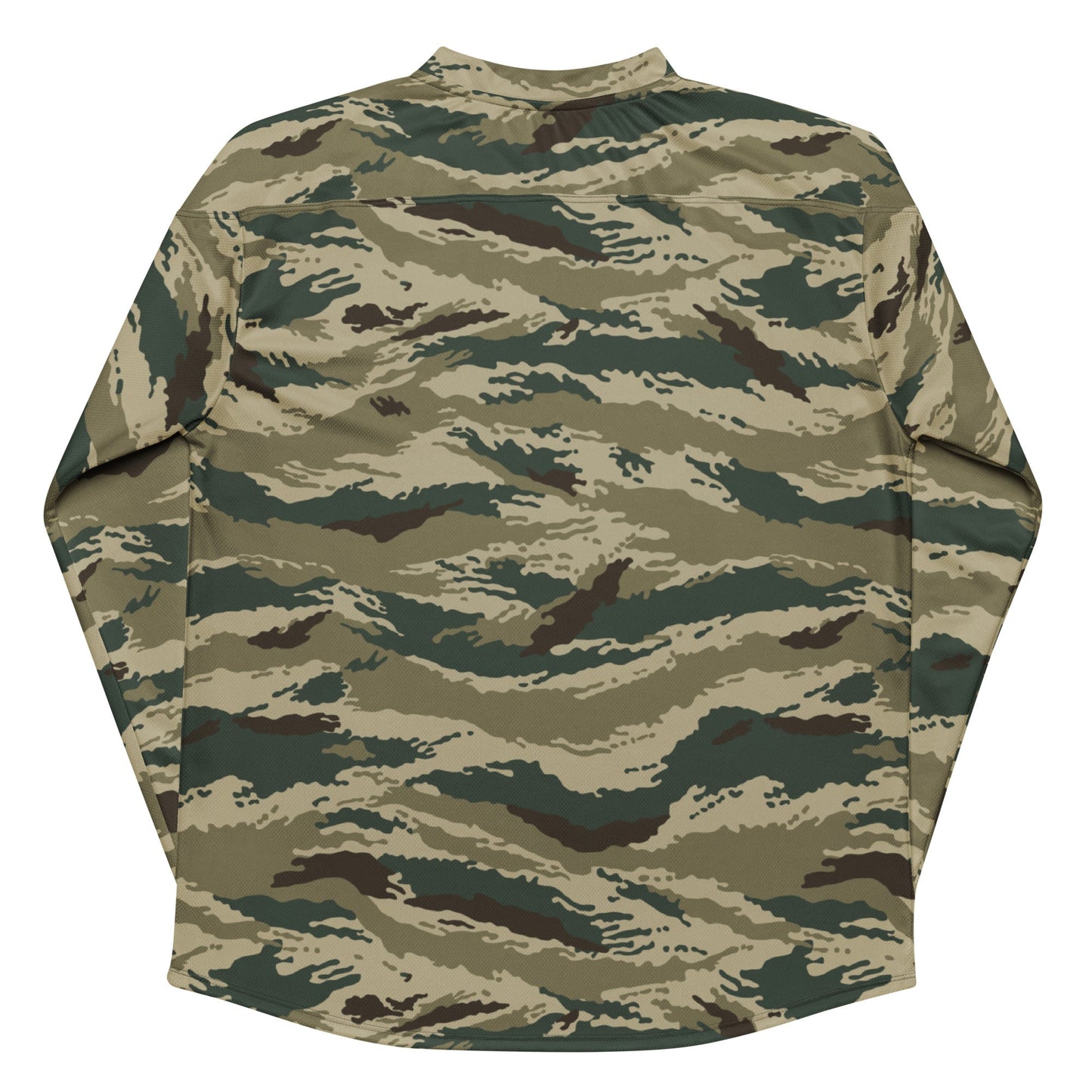 Russian Tiger Stripe Kamysh Green CAMO hockey fan jersey - Hockey Jerseys