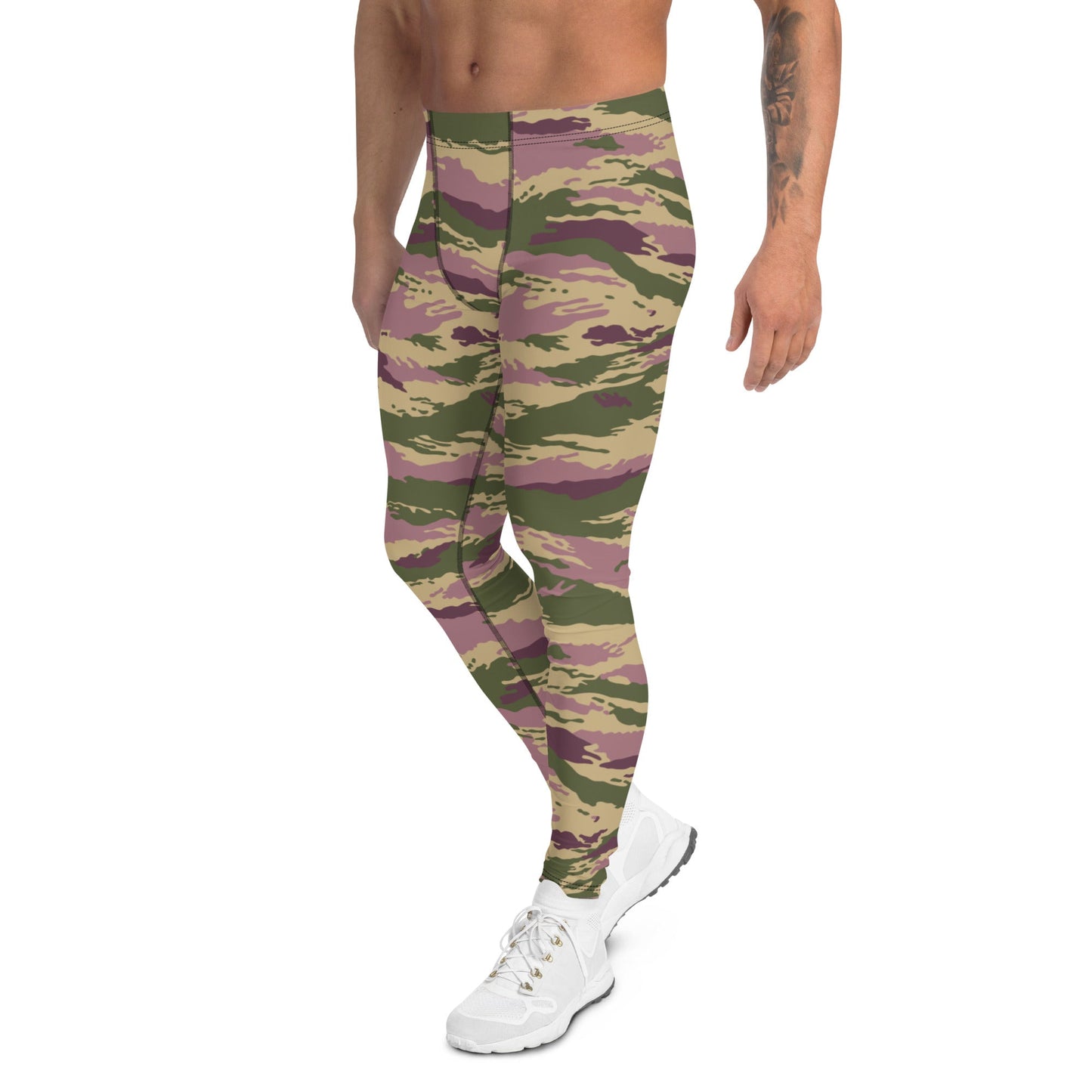 Russian Tiger Stripe Kamysh PFO CAMO Mens Leggings