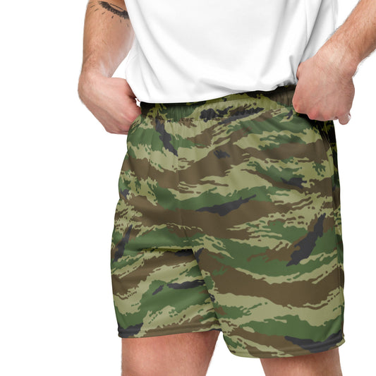 Russian Tiger Stripe Kamysh REX CAMO Unisex mesh shorts - Mesh Shorts