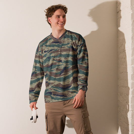 Russian Tiger Stripe Kamysh SPLAV CAMO hockey fan jersey - Hockey Jerseys