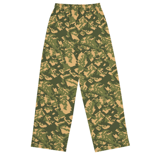 Russian TTsMKK Disruptive Tri Color CAMO unisex wide-leg pants - Wide-leg Pants