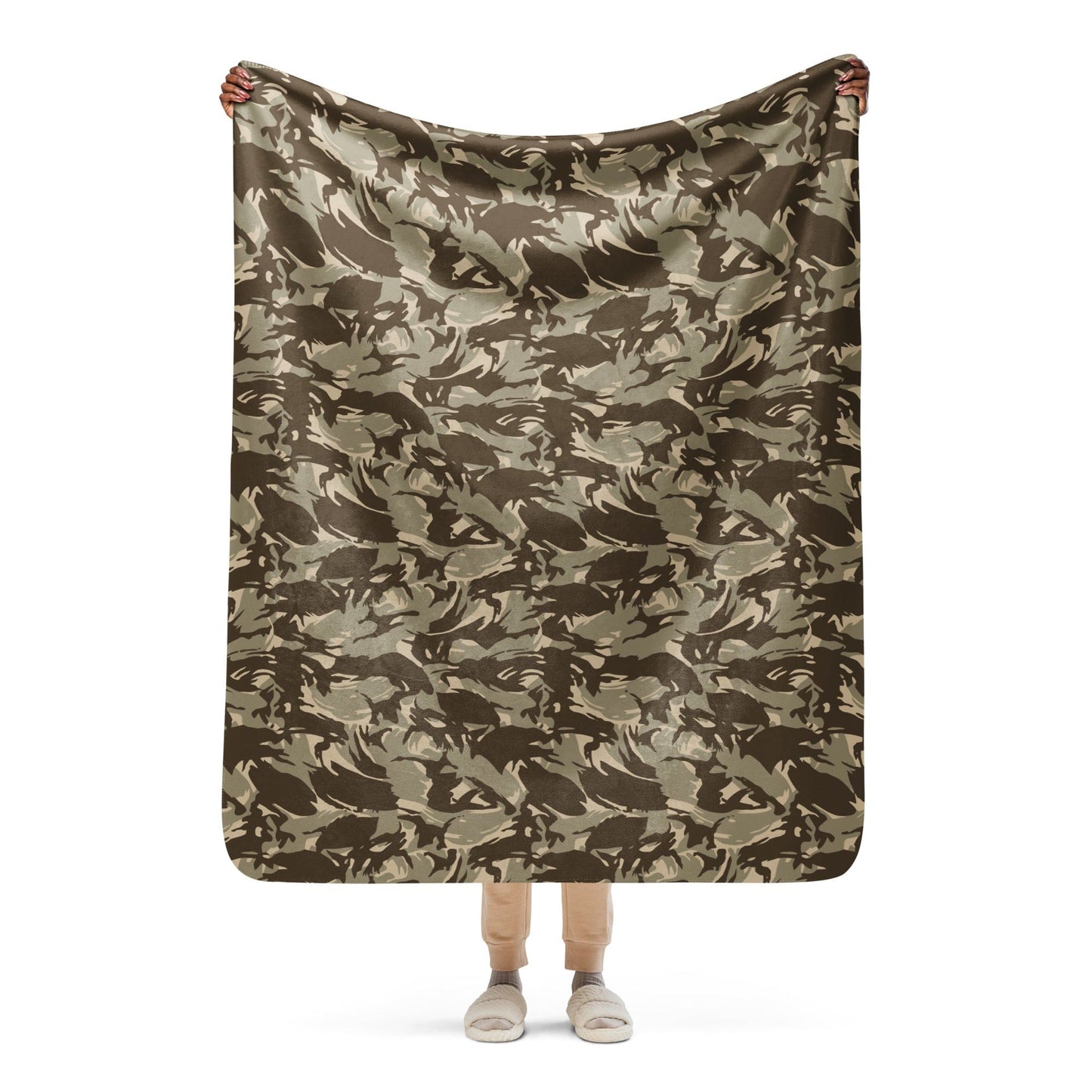 Saudi DPM Desert CAMO Sherpa blanket - 50″×60″ - Blankets