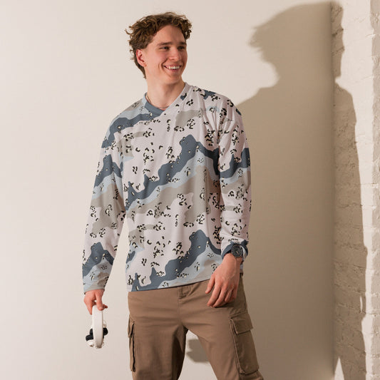 Saudi Chocolate Chip Desert Border Guard CAMO hockey fan jersey Hockey Jerseys