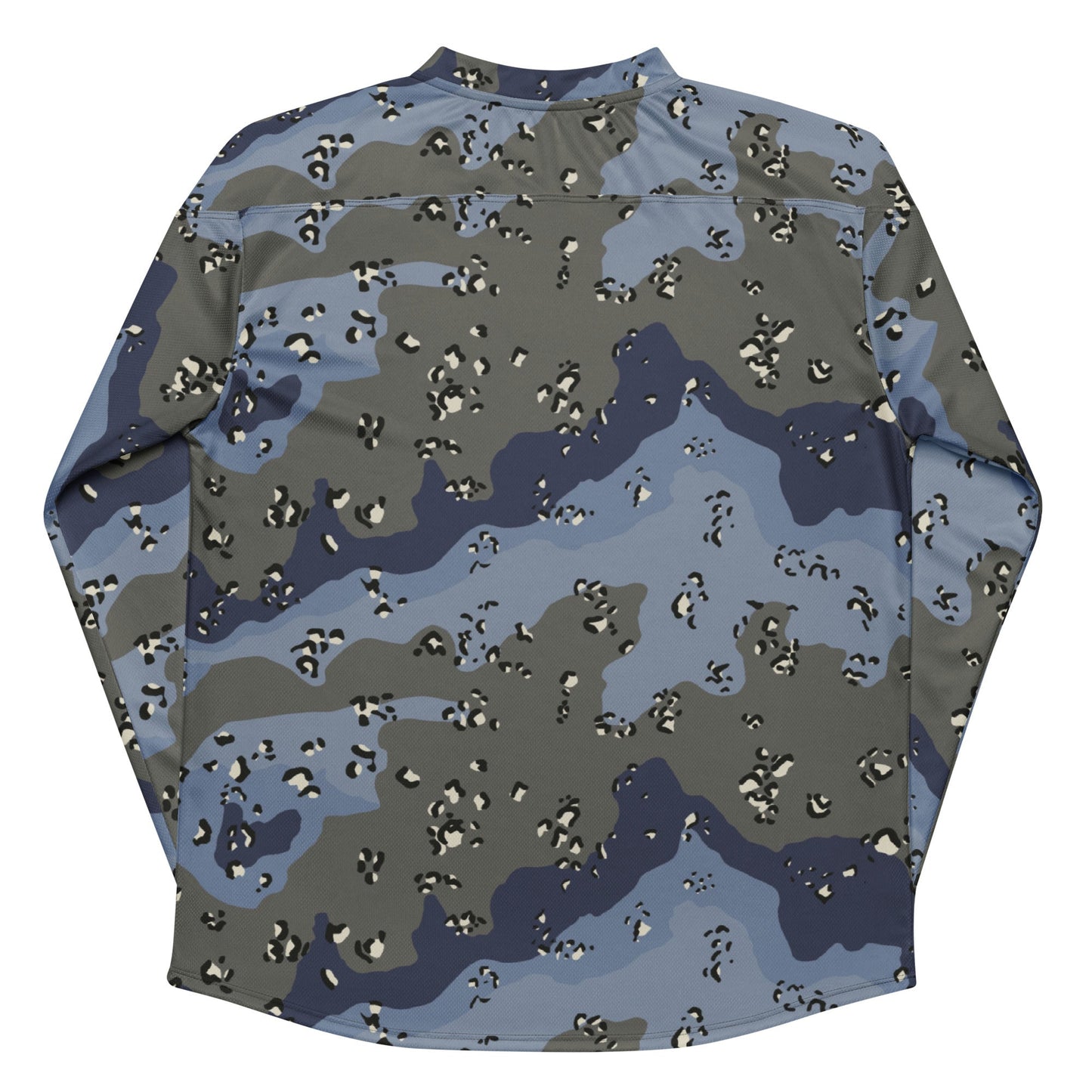 Saudi Arabian Chocolate Chip Desert Urban Blue CAMO Unisex Hockey Fan Jersey