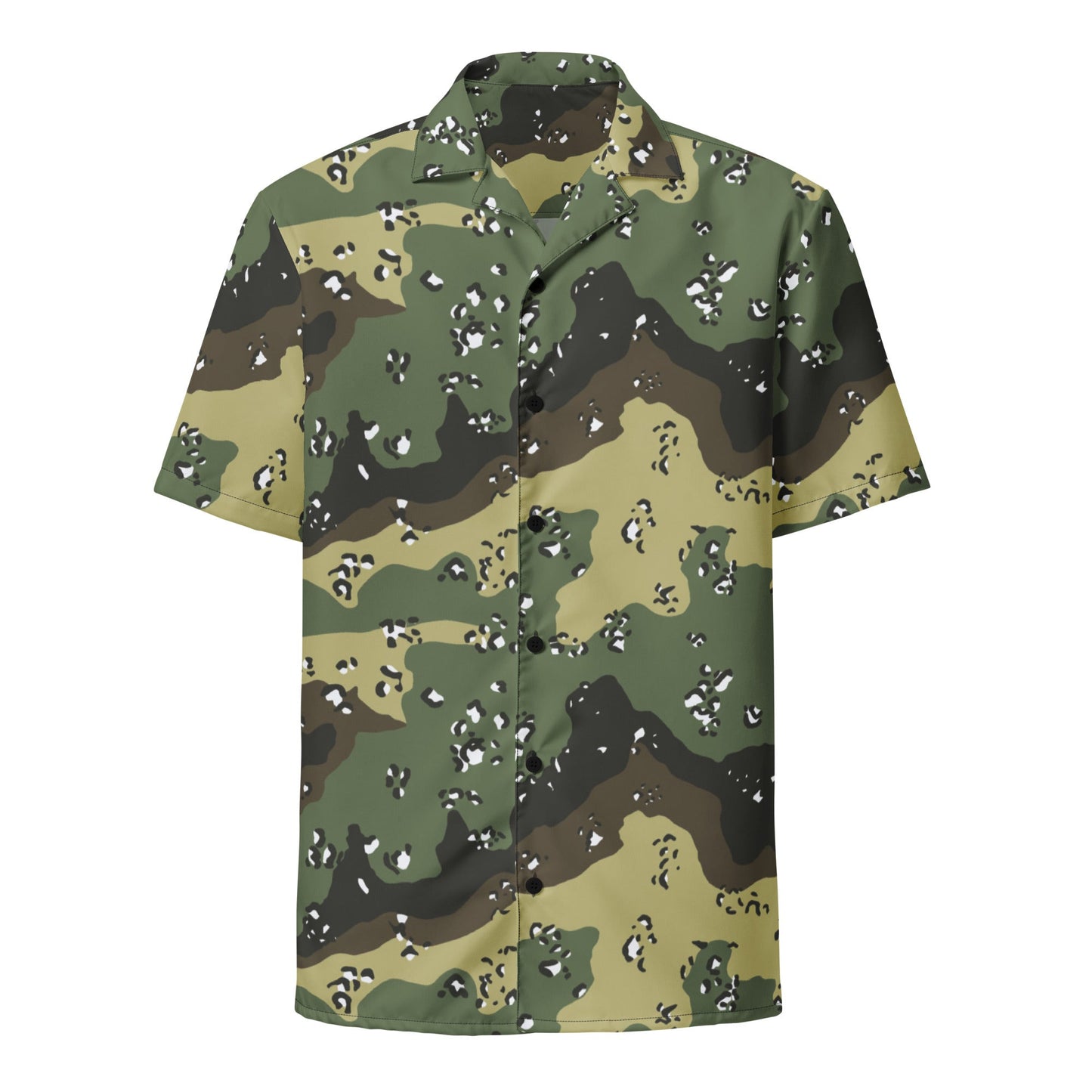 Saudi Arabian Chocolate Chip Marsh CAMO Unisex Short-Sleeve Button Shirt